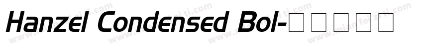 Hanzel Condensed Bol字体转换